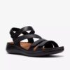 Womens Cecily Mix Black Combination Flat Sandal Womens Cecily Mix Black Combination Flat Sandal