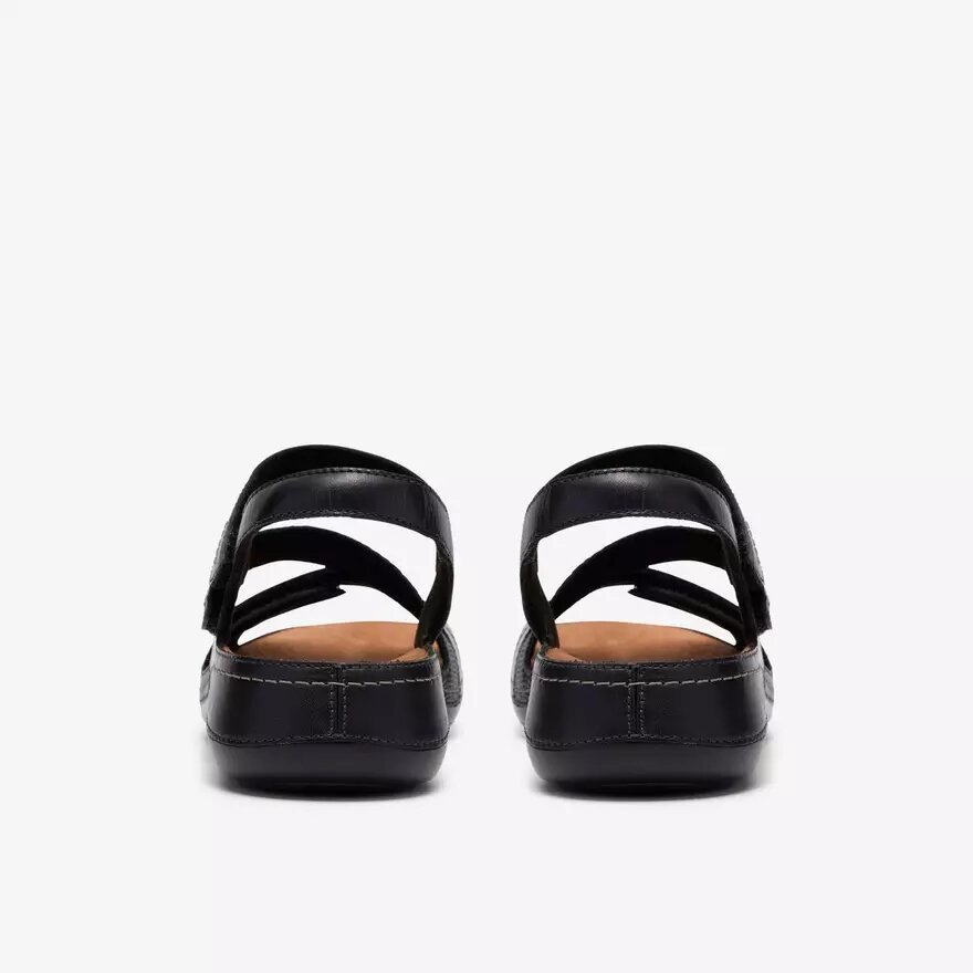Womens Cecily Mix Black Combination Flat Sandal Womens Cecily Mix Black Combination Flat Sandal