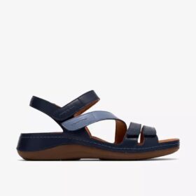 Womens Cecily Mix Blue Combination Flat Sandals Womens Cecily Mix Blue Combination Flat Sandals
