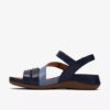 Womens Cecily Mix Blue Combination Flat Sandals Womens Cecily Mix Blue Combination Flat Sandals