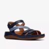 Womens Cecily Mix Blue Combination Flat Sandals Womens Cecily Mix Blue Combination Flat Sandals