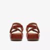 Womens Cecily Mix Burnt Orange Combination Flat Sandals Womens Cecily Mix Burnt Orange Combination Flat Sandals