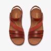 Womens Cecily Mix Burnt Orange Combination Flat Sandals Womens Cecily Mix Burnt Orange Combination Flat Sandals