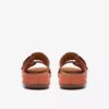 Womens Cecily Step Burnt Orange Flat Sandals Womens Cecily Step Burnt Orange Flat Sandals