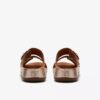 Womens Cecily Step Champagne Leather Flat Sandals Womens Cecily Step Champagne Leather Flat Sandals