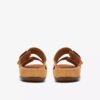 Womens Cecily Step Light Ochre Nubuck Flat Sandals Womens Cecily Step Light Ochre Nubuck Flat Sandals
