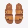 Womens Cecily Step Light Ochre Nubuck Flat Sandals Womens Cecily Step Light Ochre Nubuck Flat Sandals