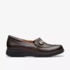 Womens Certina Ease Dark Brown Leather Slip Ons Womens Certina Ease Dark Brown Leather Slip Ons