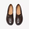 Womens Certina Ease Dark Brown Leather Slip Ons Womens Certina Ease Dark Brown Leather Slip Ons