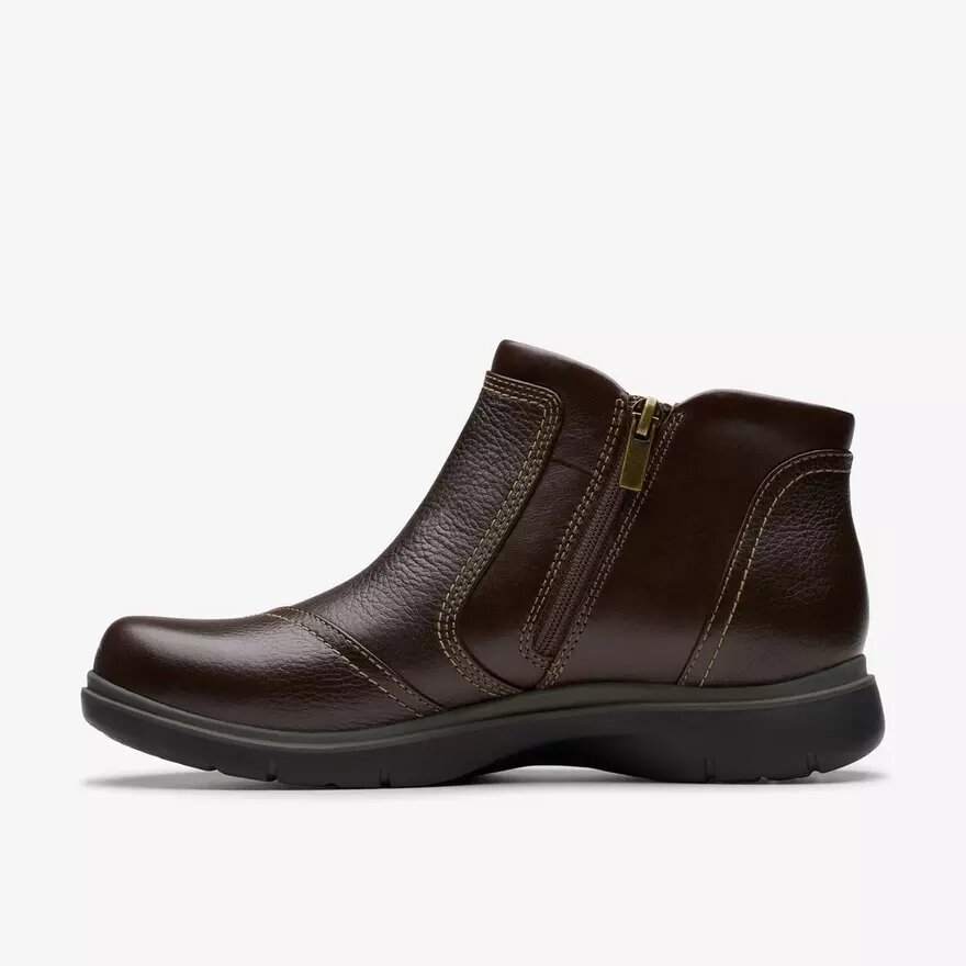 Womens Certina Joy Dark Brown Leather Ankle Boots Womens Certina Joy Dark Brown Leather Ankle Boots