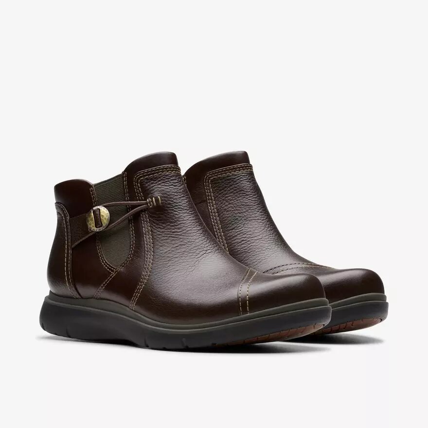 Womens Certina Joy Dark Brown Leather Ankle Boots Womens Certina Joy Dark Brown Leather Ankle Boots