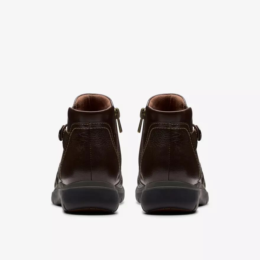 Womens Certina Joy Dark Brown Leather Ankle Boots Womens Certina Joy Dark Brown Leather Ankle Boots
