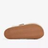 Womens Cory Buckle Khaki Slipppers