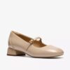 Womens Daiss30 Bar Beige Patent Bar Shoes