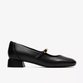Womens Daiss30 Bar Black Leather Bar Shoes