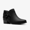 Womens Danyelle Gema Black Oily Leather Ankle Boots Womens Danyelle Gema Black Oily Leather Ankle Boots