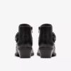Womens Danyelle Wish Black Leather Ankle Boots Womens Danyelle Wish Black Leather Ankle Boots