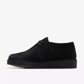 Womens Desert Trek Black Suede Shoes
