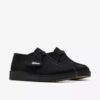 Womens Desert Trek Black Suede Shoes