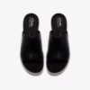 Womens Diaz Slide Black Leather Wedges Us Womens Diaz Slide Black Leather Wedges Us