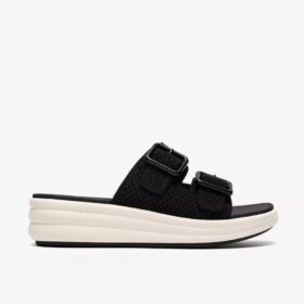 Womens Drift Faye Black Wedges