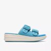 Womens Drift Faye Bright Blue Wedges Womens Drift Faye Bright Blue Wedges