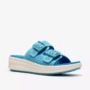 Womens Drift Faye Bright Blue Wedges Womens Drift Faye Bright Blue Wedges