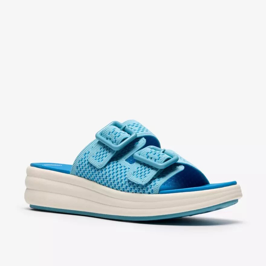 Womens Drift Faye Bright Blue Wedges Womens Drift Faye Bright Blue Wedges