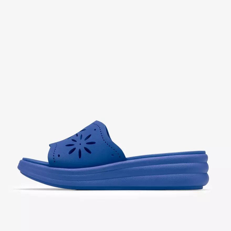 Womens Drift Floral Blue Wedges Womens Drift Floral Blue Wedges