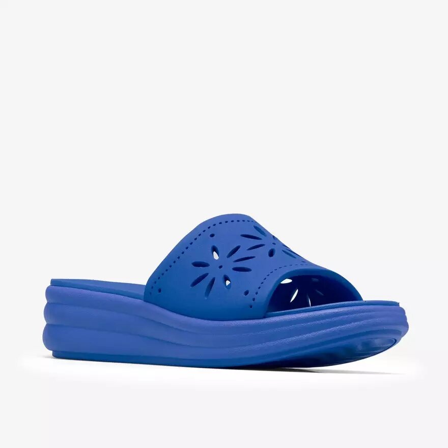 Womens Drift Floral Blue Wedges Womens Drift Floral Blue Wedges