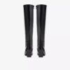 Womens Edina Tall Black Leather Knee High Boots Us Womens Edina Tall Black Leather Knee High Boots Us