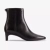 Womens Edina up Black Leather Ankle Boots Womens Edina up Black Leather Ankle Boots