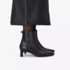 Womens Edina up Black Leather Ankle Boots Womens Edina up Black Leather Ankle Boots