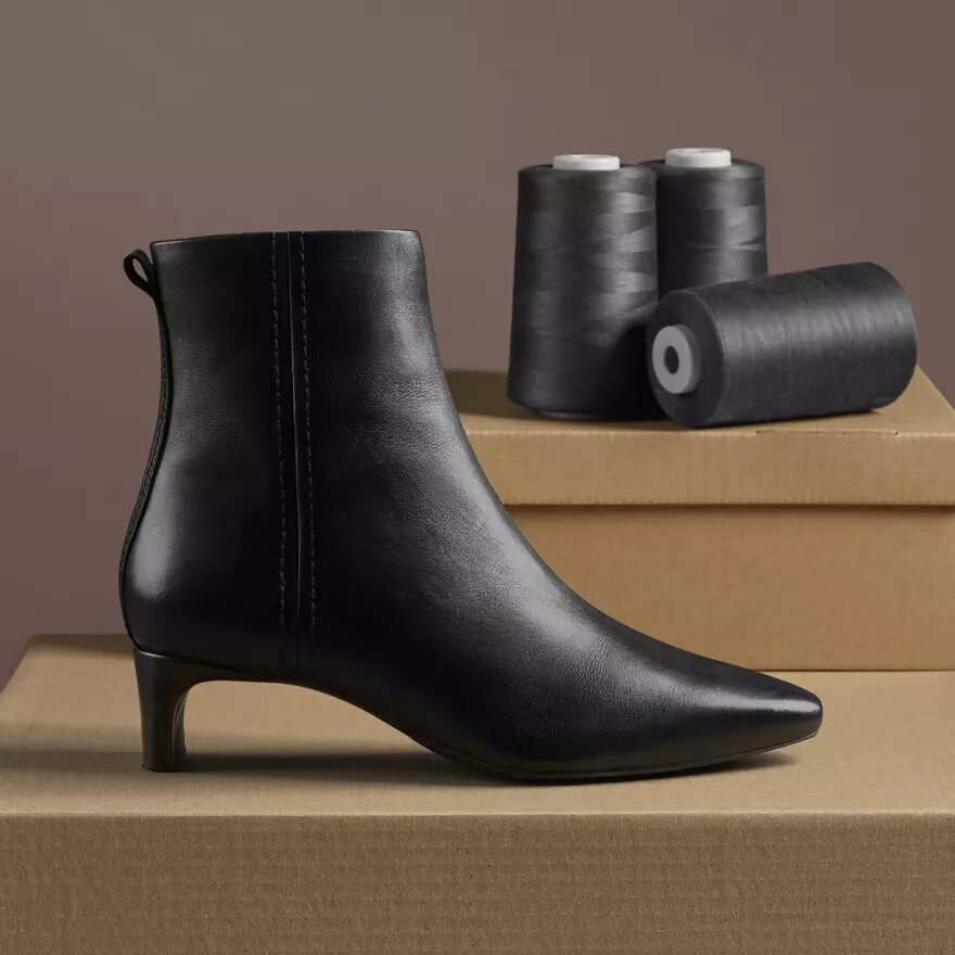 Womens Edina up Black Leather Ankle Boots Womens Edina up Black Leather Ankle Boots
