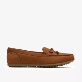 Womens Elliotte Sail Tan Nubuck Moccasins