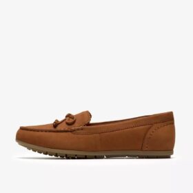 Womens Elliotte Sail Tan Nubuck Moccasins