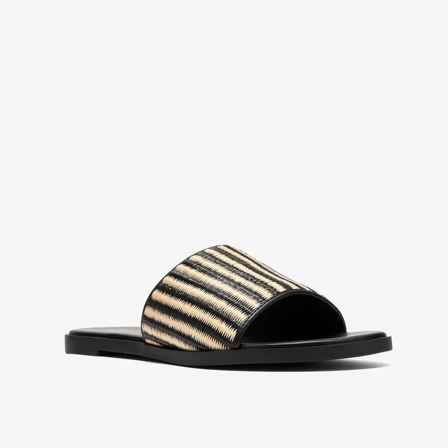Womens Erisia Strap2 Black Interest Flat Sandals Womens Erisia Strap2 Black Interest Flat Sandals