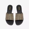 Womens Erisia Strap2 Black Interest Flat Sandals Womens Erisia Strap2 Black Interest Flat Sandals