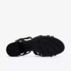 Womens Ezoria Strap Black Leather Strappy Sandals Womens Ezoria Strap Black Leather Strappy Sandals
