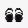 Womens Ezoria Strap Black Leather Strappy Sandals Womens Ezoria Strap Black Leather Strappy Sandals
