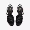Womens Ezoria Strap Black Leather Strappy Sandals Womens Ezoria Strap Black Leather Strappy Sandals