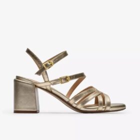 Womens Ezoria Strap Soft Gold Strappy Sandals