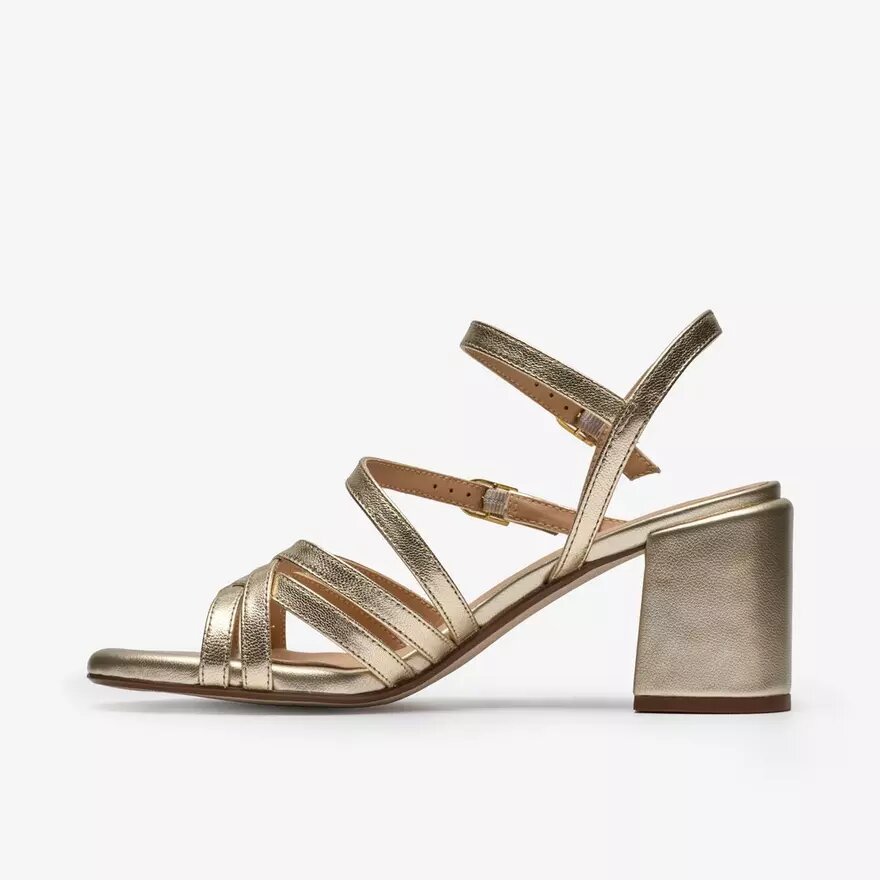 Womens Ezoria Strap Soft Gold Strappy Sandals Womens Ezoria Strap Soft Gold Strappy Sandals
