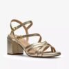 Womens Ezoria Strap Soft Gold Strappy Sandals Womens Ezoria Strap Soft Gold Strappy Sandals