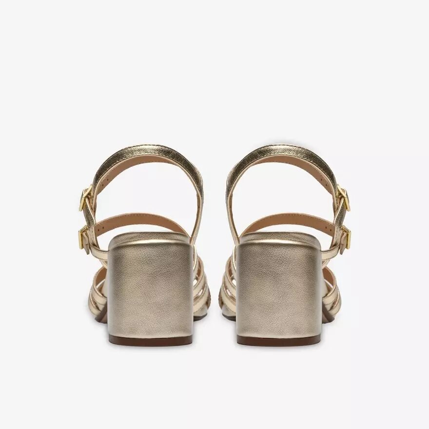 Womens Ezoria Strap Soft Gold Strappy Sandals Womens Ezoria Strap Soft Gold Strappy Sandals