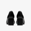 Womens Fernie Court Black Leather Court Shoes Us