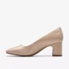 Womens Fernie Court Sand Patent Court Shoes Us