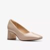 Womens Fernie Court Sand Patent Court Shoes Us