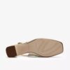 Womens Fernie Sling Cream Leather Court Shoes