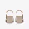 Womens Fernie Sling Cream Leather Court Shoes